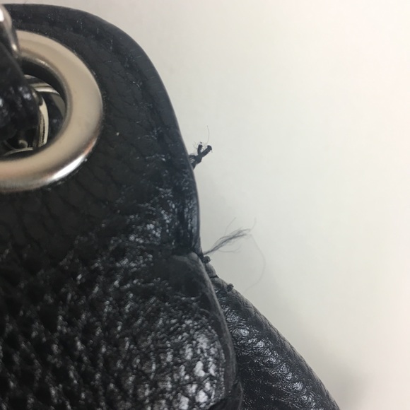 NINE WEST black faux-leather large zipper purse - Picture 5 of 8